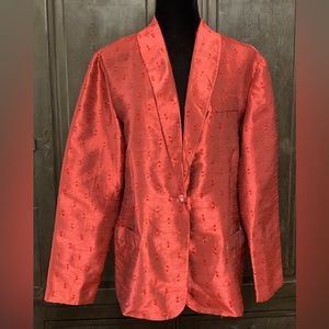 Gotham Square vintage red sparkly jacket.Large